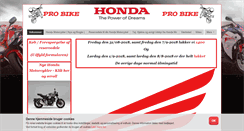 Desktop Screenshot of probike.dk