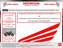 Tablet Screenshot of probike.dk