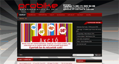 Desktop Screenshot of new.probike.hu