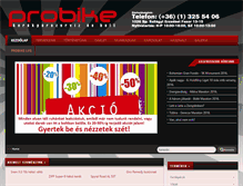 Tablet Screenshot of new.probike.hu