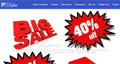 Desktop Screenshot of probike.at