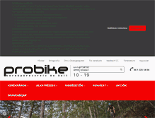Tablet Screenshot of probike.hu